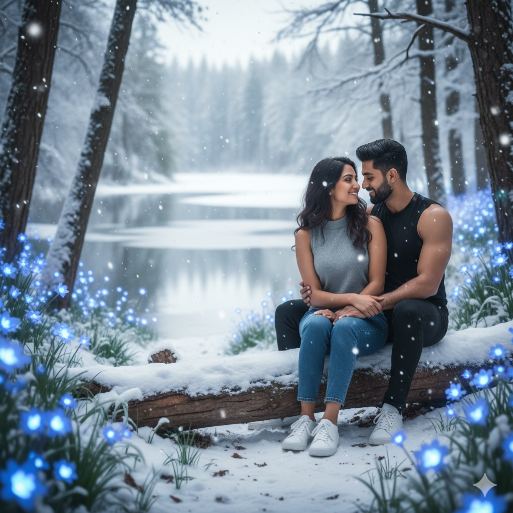 Winter Forest Romance - Couple 9